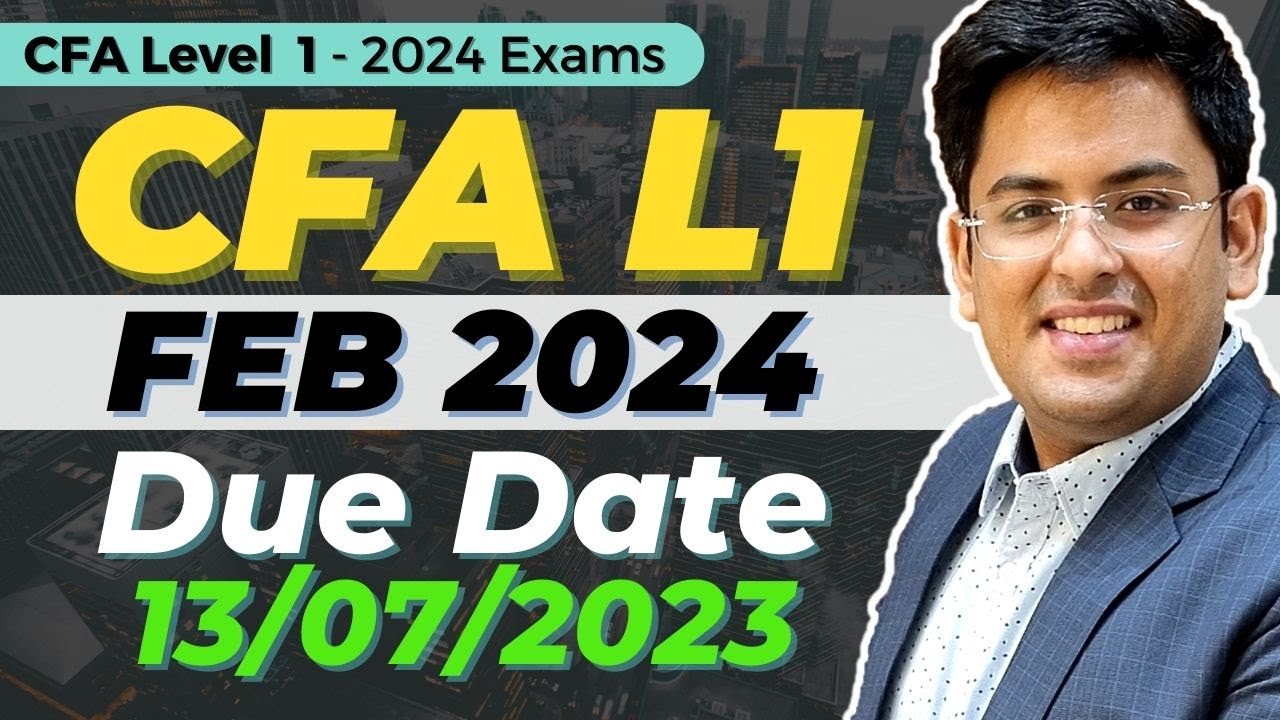 FEB 2024 Level 1 CFA Exam Study Plan (5 Months)