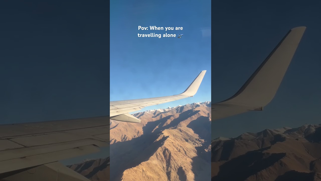 When you travelling alone in the Himalayas 