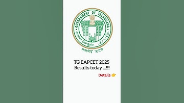 TG EAPCET 2025 results update #tg #eapcet2025 #results2025 @Teachingfrnd-g5t