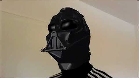 Darth Vader Blender Face Tracking Test