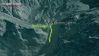 World's Deadliest Seti River Gorge between Himalayas of Nepal | Origin of Seti River Explored
