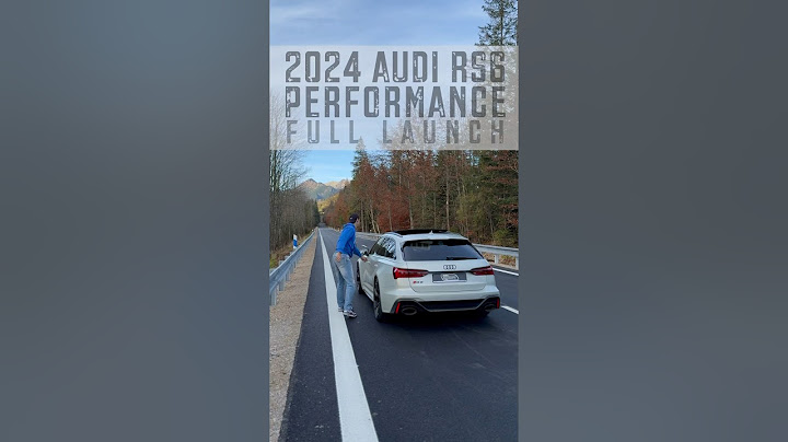 Empty road: 2024 Audi RS6 Performance V8TT beast