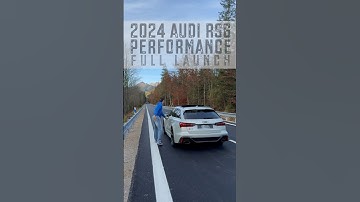 Empty road: 2024 Audi RS6 Performance V8TT beast