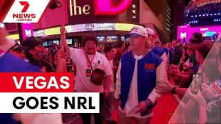 NRL fans take over Las Vegas for season opener | 7NEWS