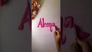 Aleena ❤️ #asmr #art #sandart #calligraphy #name