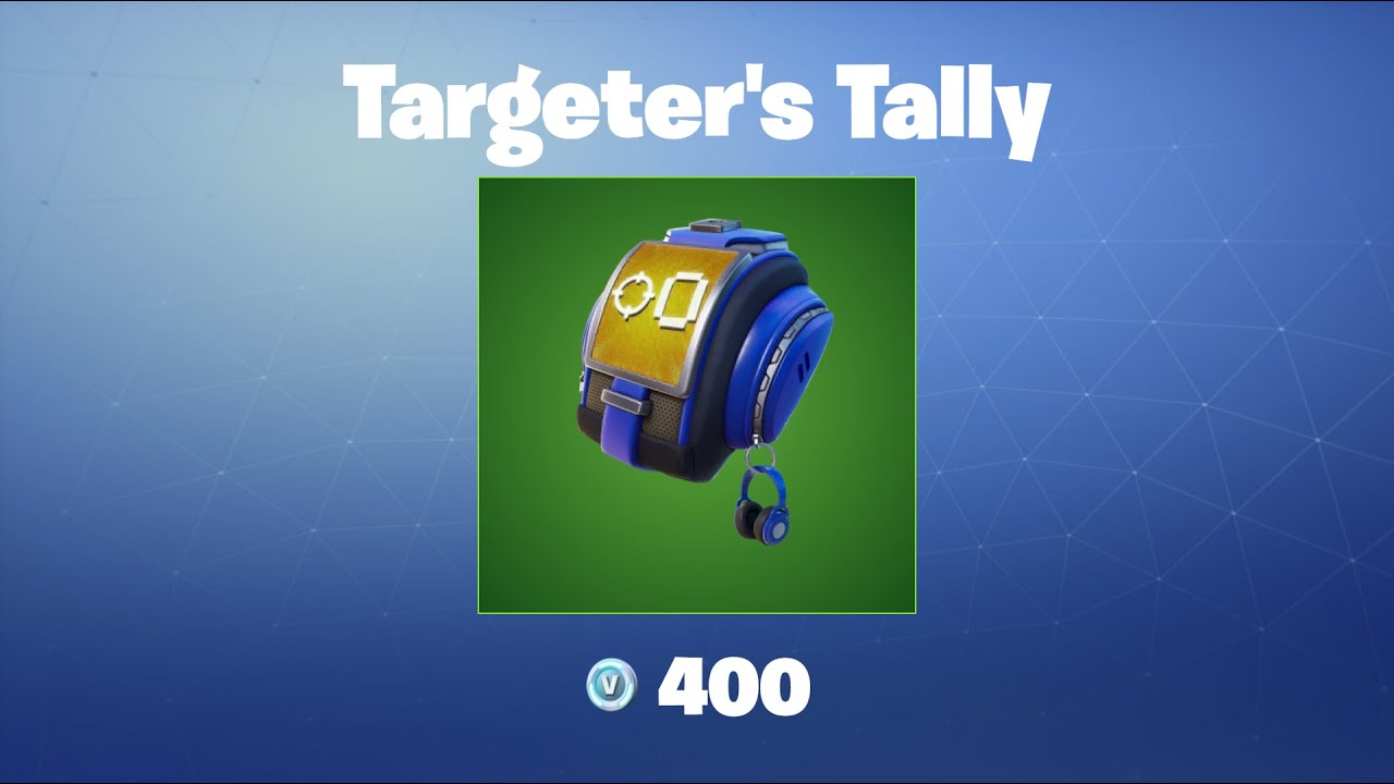 Targeter's Tally | Fortnite Back Bling