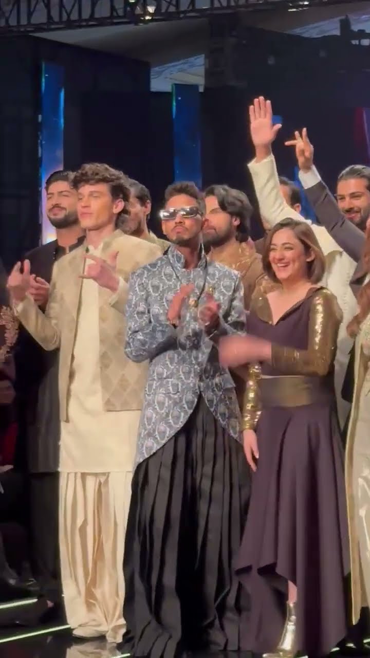 Talha Anjum And Kinza Hashmi At 22nd NEO HUM Bridal Couture Week with his unmatched energy.