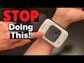 The Proper Way How To Use A Wrist Blood Pressure Cuff & Monitor | Omron Wrist Monitor