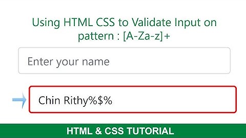 KH Publishing. How to create shake animation on invalid input using HTML CSS #002