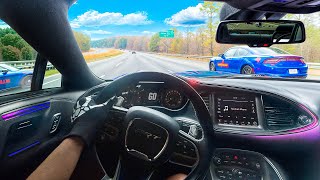 STOCK HELLCAT REDEYE CUTTING UP POV *GSP PULLED UP*