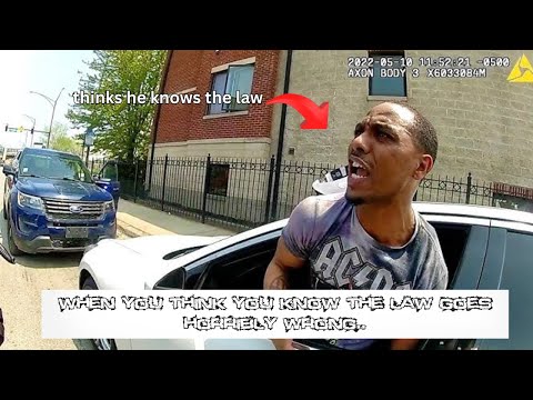 criminal thinks he knows the law, finds out he doesnt! #police #bodycam