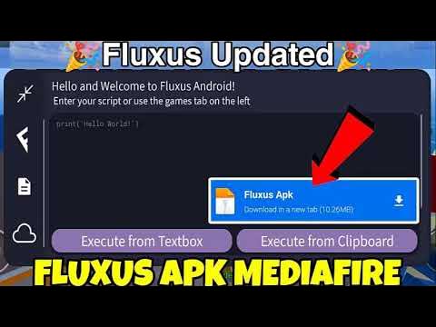 Fluxus Executor Mobile New Update ! FLUXUS DOWNLOAD Better than Hydrogen  Executor & Arceus X 