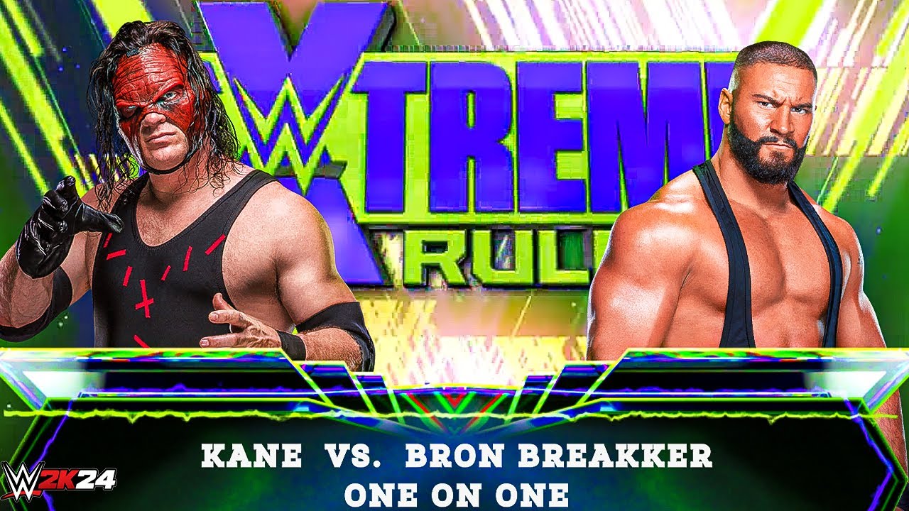 Kane vs Bron Breakker – Monster vs Breakker | WWE 2K24 Extreme Rules Full Match Highlights