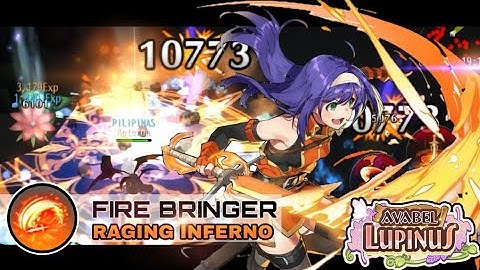 Avabel Lupinus Firebringer EX Skill - Raging Inferno