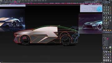 Sketch Modeling a Car Exterior part 3: Blocking in the Body Side