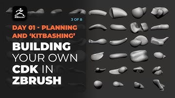 Creating custom objects to build a ‘Creature Discovery Kit’ for kitbashing in ZBrush