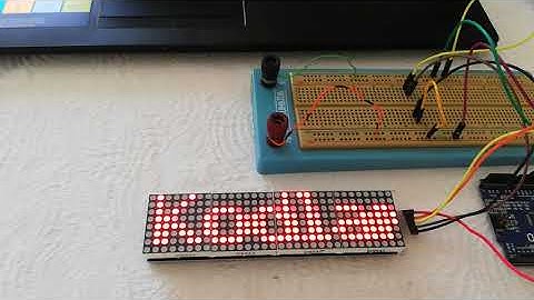 32x8 MATRİS LED KAYAN YAZI UYGULAMASI