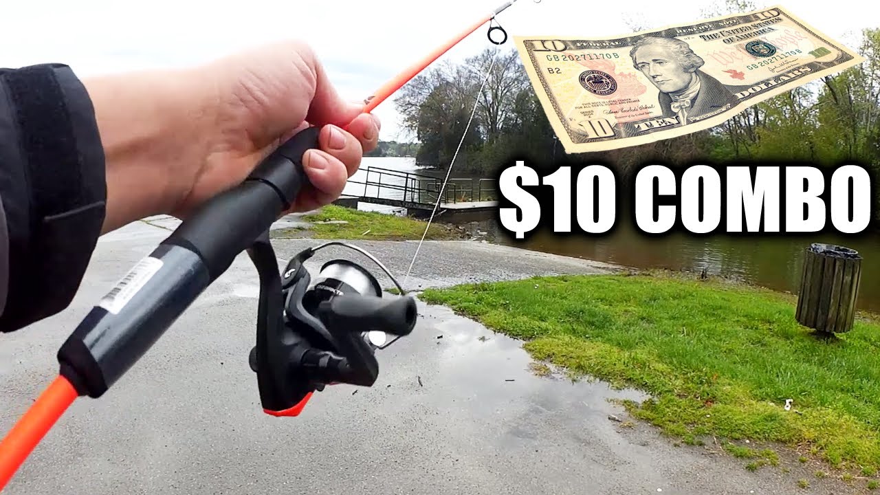 Fishing with a $10 COMBO from WALMART! Bass and Bluegill Fishing