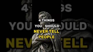 Privacy is not secrecy.It is protection. #wisdom #stoicism #stoic #philosophy #discipline#viral