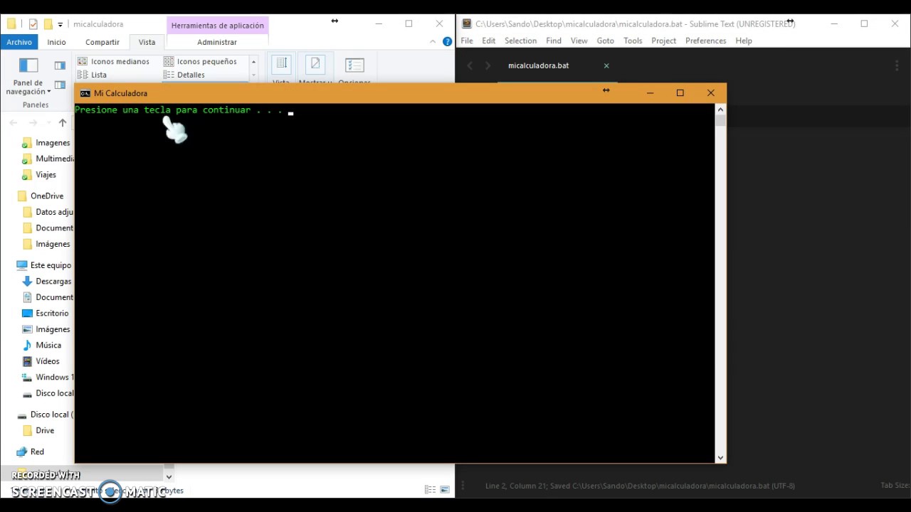 Calculadora con bat cmd youtube