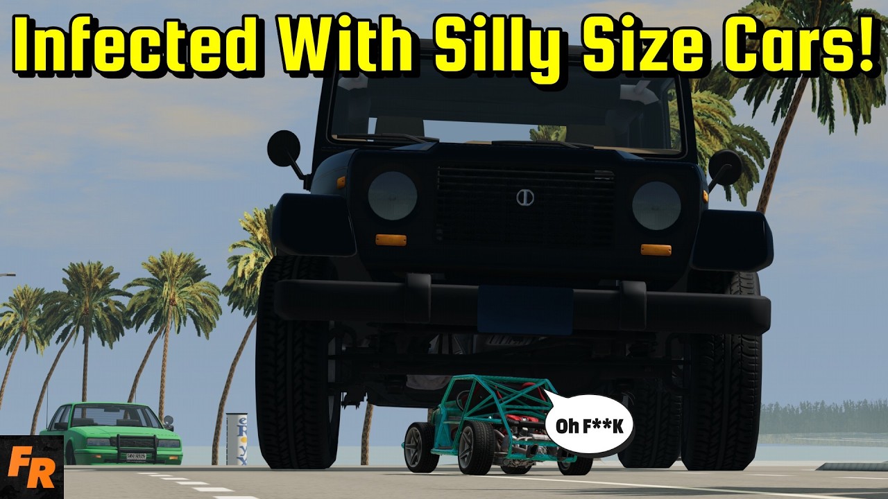 Infected With Random And Often Silly Size Cars! - BeamNG Drive