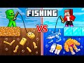 JJ and Mikey: POOR vs RICH Brainrot Fishing Battle in Minecraft - Maizen