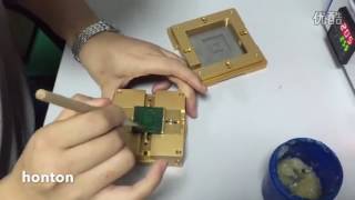 Tutorial: How to use 90*90mm BGA Reballing Kit Stencils Holder for Laptop P3 PS4 BGA Chip Reballing