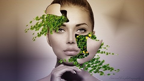 Photoshop Tutorial - Portrait Face Effects Inside leaves