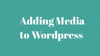 Adding Media in Wordpress - Quick Tutorial