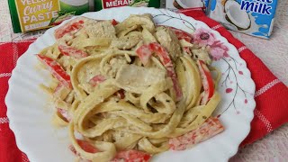 Green Curry Pasta with Chicken