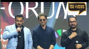 SRK with Salman, Aamir at joy forum 2025 🔥😎😎