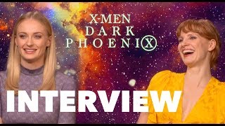 Dark Phoenix Cast Interview Sophie Turner, Michael Fbender, James Mcavoy, Jessica Chastain