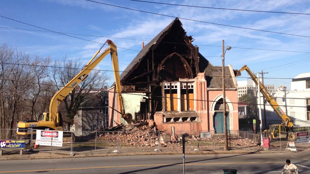Mount Auburn Methodist Demolition YouTube