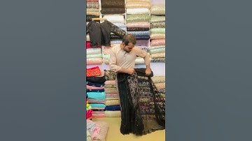 Fashion black Net saree Bridal look for oder 03135385576 #saree #shorts #viralvideo #viralshorts