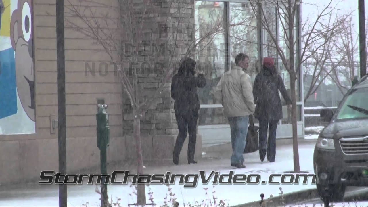 12/30/2010 Denver, CO Lunch Hour Snow Storm Video