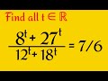 An Interesting Exponential Equation Problem || MAKE MATH EASY WITH RK