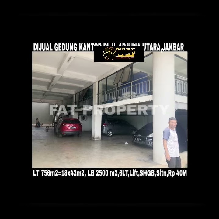Dijual gedung kantor di Jl Arjuna Utr,Pinggir Tol Kebon Jeruk Jakarta Barat