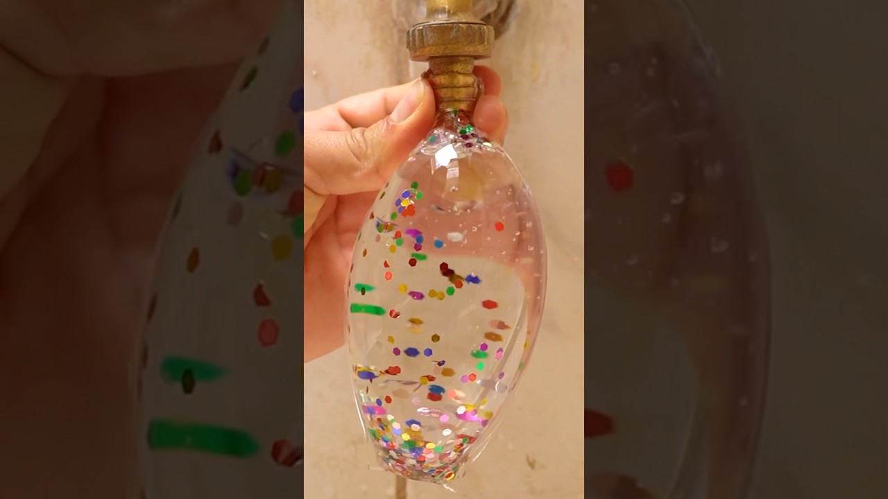 Nano tape faucet presses out mist water ball 