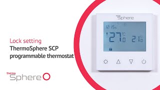 How to lock & unlock your thermostat - SCP #thermostat