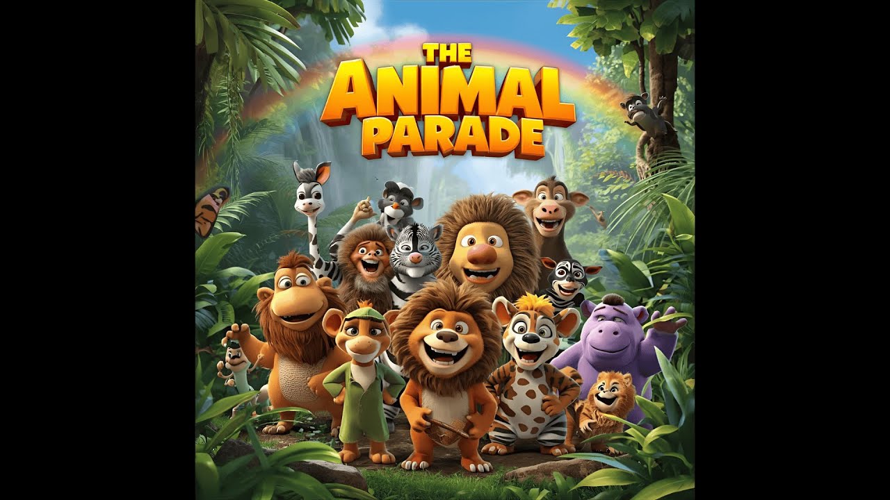 Animal Parade Song for Kids | Fun Animal Sounds and Dance Song