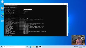Find Win10 IP Address & Default Gateway