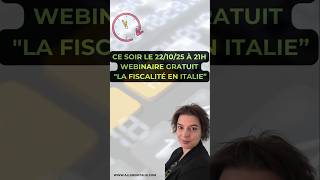 Aujourd'hui on parle de fiscalité en Italie 😊 #fiscalité #italie #investissement