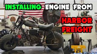 Installing *NEW* 212cc Predator Engine on Coleman 200 Mini Bike