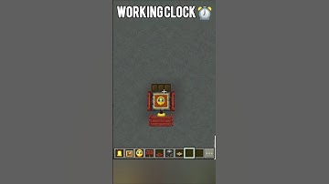Working clock Minecraft ⏰ #shorts #minecraft