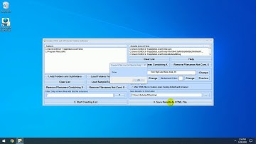 How To Use Create HTML List Of Files In Folders Software