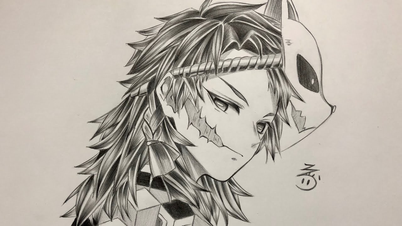 鬼滅の刃 錆兎 さびと 描いてみた Drawing Kimetsu No Yaiba Youtube