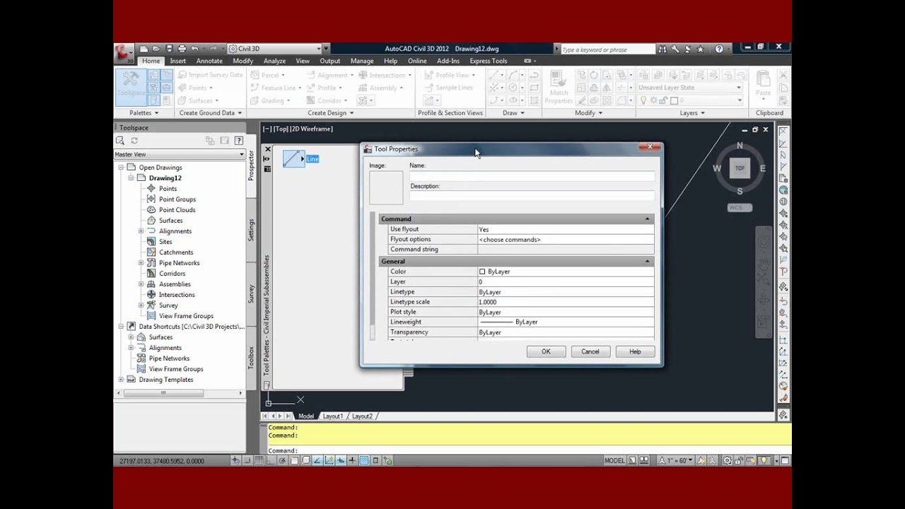 Lisp Routine on the Tool Palette - YouTube