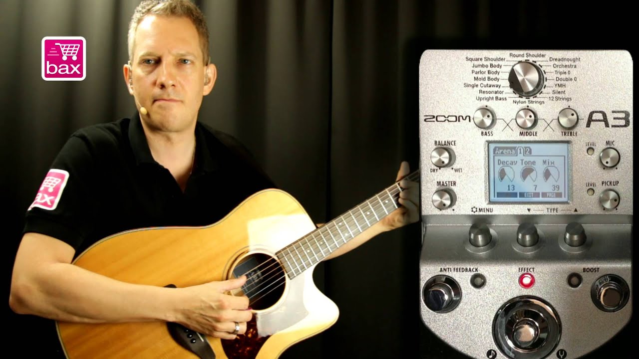 A3 Pre-Amp & Effects for Acoustic Guitar | Zoom