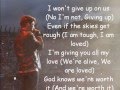 Big Time Rush - I Won't Give Up COVER with Lyrics :)