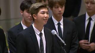 [Русская озвучка] Речь BTS в Организации Объединенных Наций | BTS Speech at United Nations